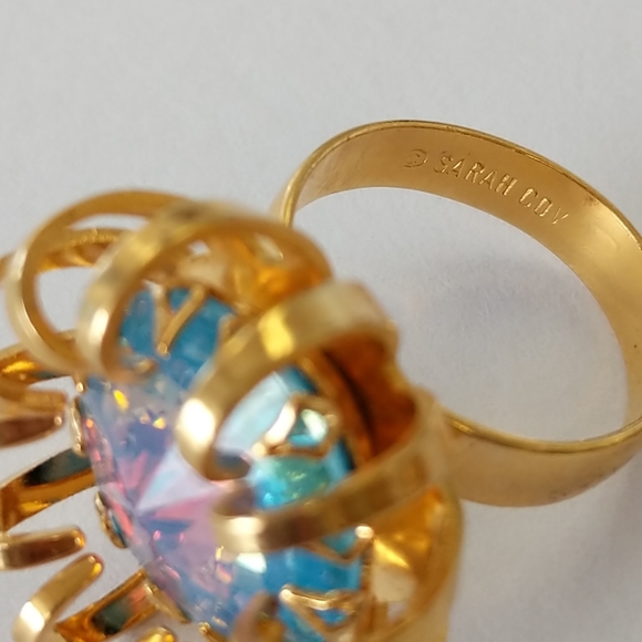 Pristine VTG ALL SIGNED Sarah Coventry Iridescent Crystals & Gold Tone Set - Picture 4 of 16